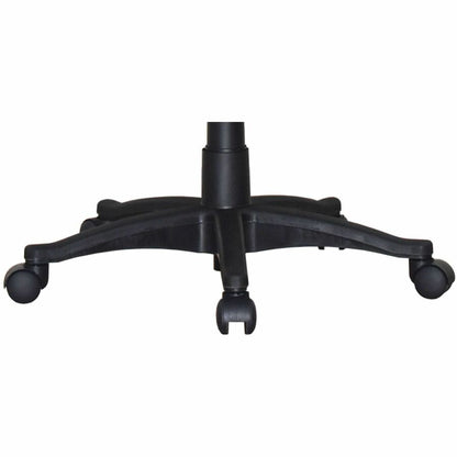 Lorell Tufted Executive High-Back Office Chair - Black Seat Color - Leather Seat Material - Black Frame Color - 5-star B