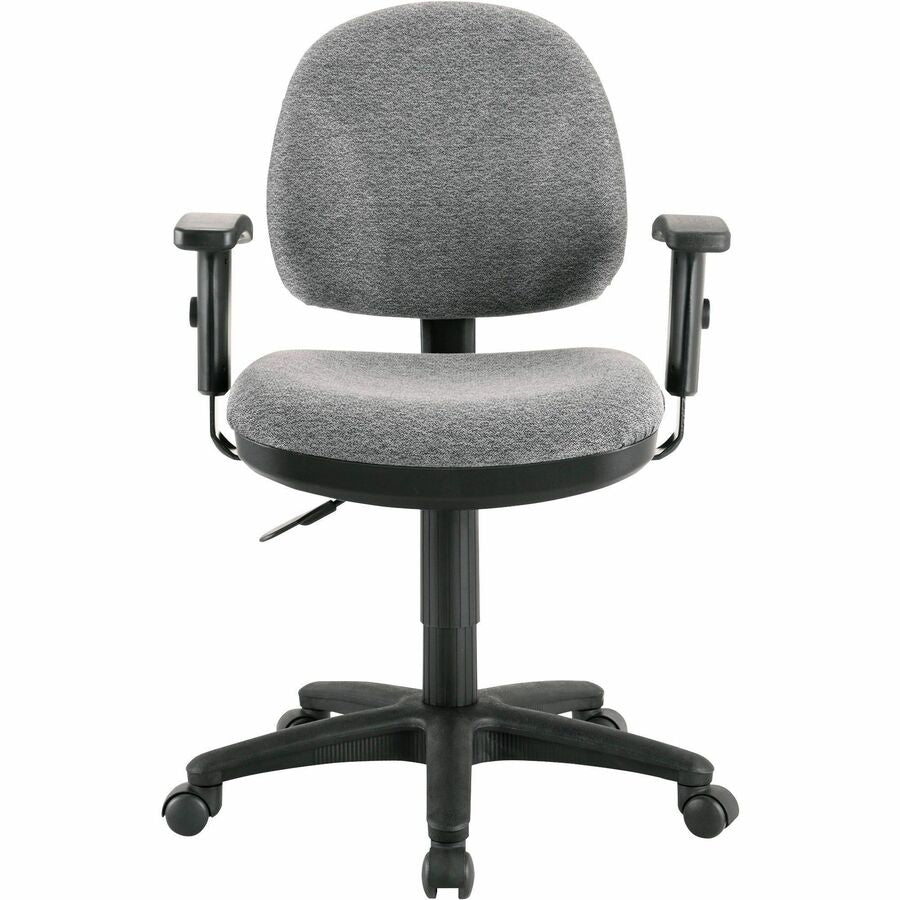 Lorell Millenia Series Pneumatic Adjustable Task Chair - Gray Seat Color - Armrest - 1 Each