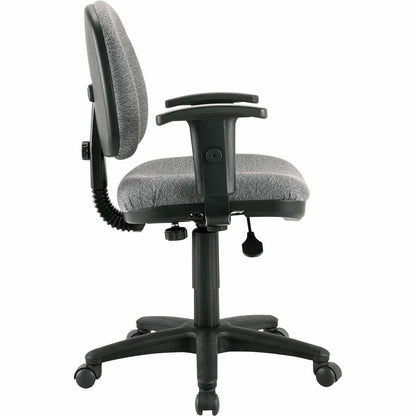 Lorell Millenia Series Pneumatic Adjustable Task Chair - Gray Seat Color - Armrest - 1 Each