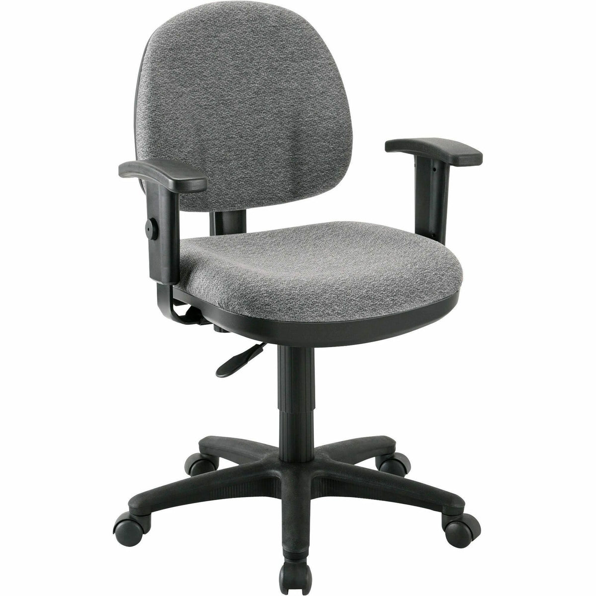 Lorell Millenia Series Pneumatic Adjustable Task Chair - Gray Seat Color - Armrest - 1 Each