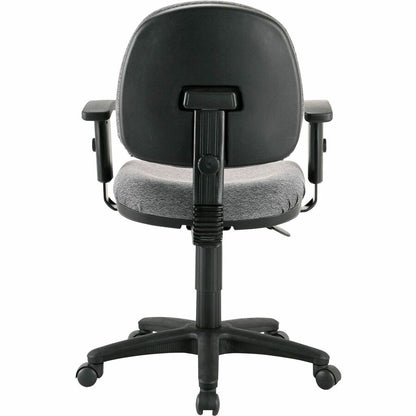 Lorell Millenia Series Pneumatic Adjustable Task Chair - Gray Seat Color - Armrest - 1 Each