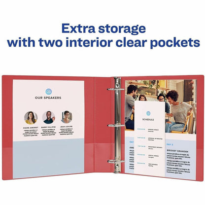 Avery® Durable Binder - 1 1/2" Binder Capacity - Letter - 8 1/2" x 11" Sheet Size - 375 Sheet Capacity - 3 Ring - Fasten