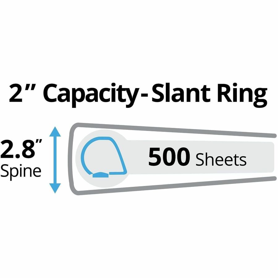 Avery® Durable Binder - 2" Binder Capacity - Letter - 8 1/2" x 11" Sheet Size - 530 Sheet Capacity - 3 Ring - Fastener: 
