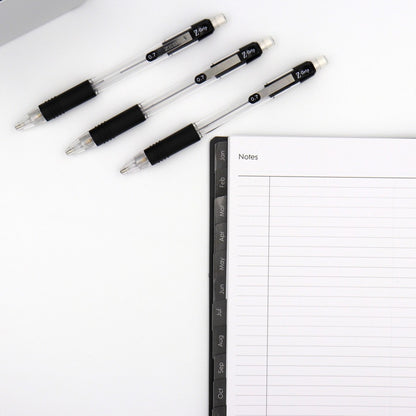 Zebra Z-grip Clear Barrel Mechanical Pencil - 0.7 mm Lead - Refillable - Clear Barrel - 1 Dozen