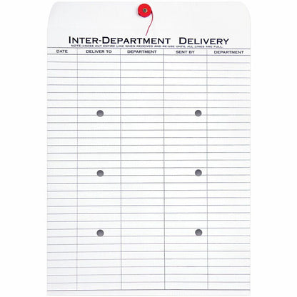 Quality Park 10 x 13 Treated Inter-Departmental Envelopes - Inter-department - #13 1/2 - 10" Width x 13" Length - 28 lb 