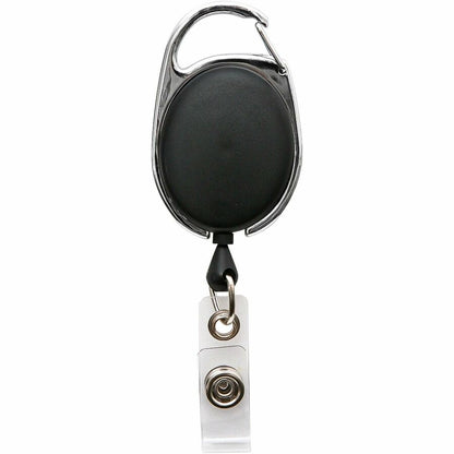 SICURIX Badge Holder - Matte Black, Multicolor - 1 Each