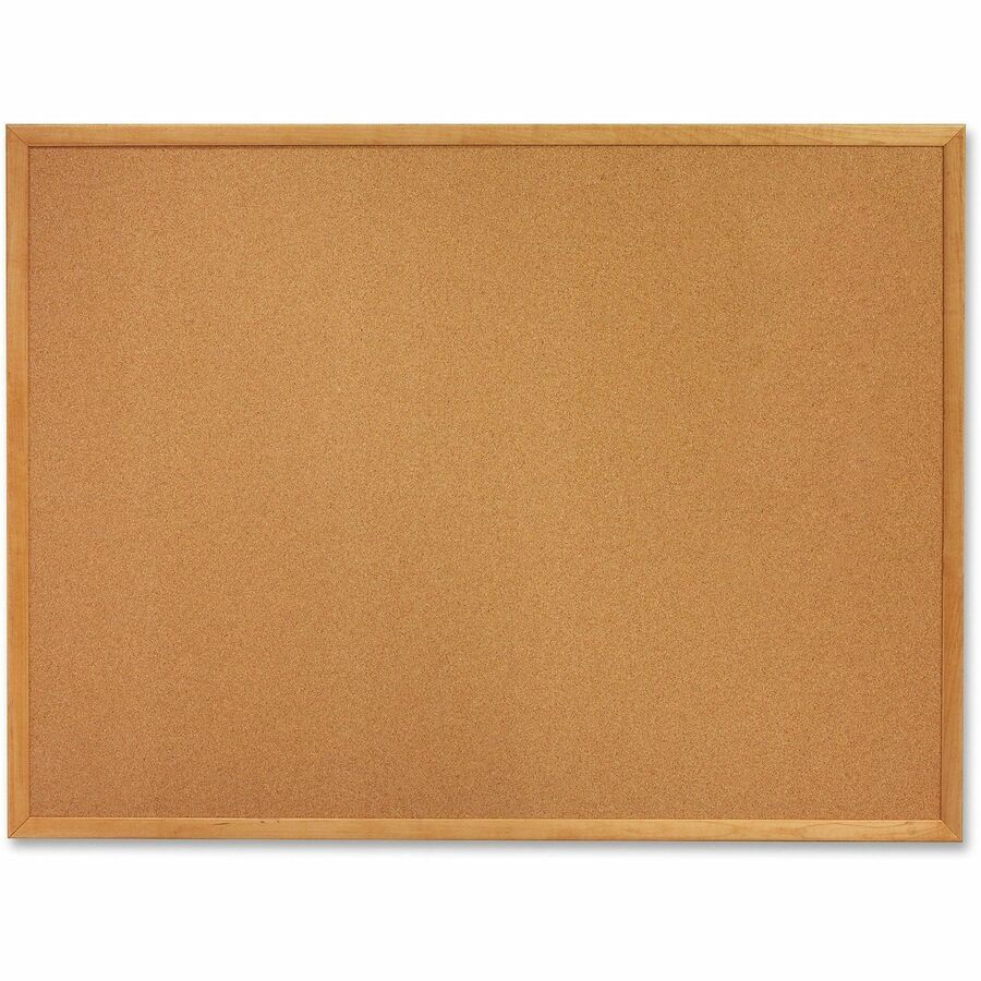Quartet Classic Series Cork Bulletin Board - 36" Board Height x 48" Board Width - Brown Natural Cork Surface - 1 Each