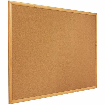 Quartet Classic Series Cork Bulletin Board - 36" Board Height x 48" Board Width - Brown Natural Cork Surface - 1 Each