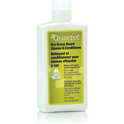 Quartet Whiteboard Cleaner/Conditioner - 8 fl oz - Used as Ink Remover, Stain Remover, Ghost Remover - Non-toxic, Low Od