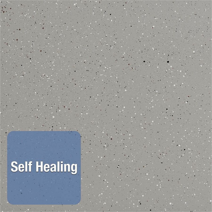 Quartet Contour Bulletin Board - 24" Board Height x 36" Board Width - Faux Granite Surface - Self-healing, Durable - Bla