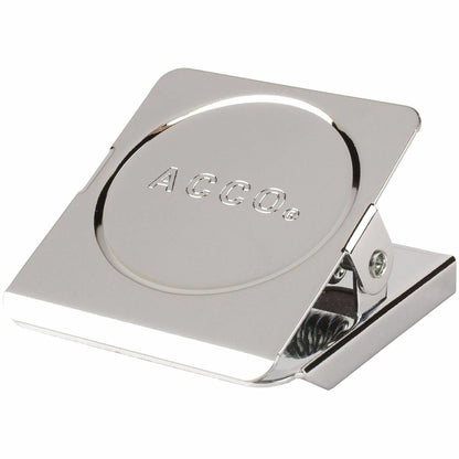 ACCO Square Magnetic Clip - Small - 1.5" Length - 0.88" Size Capacity - Magnetic, Rust Resistant - Silver - Metal, Chrom