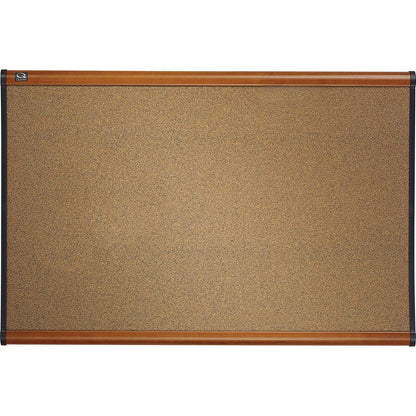 Quartet Prestige Embossed Bulletin Board - 24" Board Height x 36" Board Width - Black Foam Surface - Self-healing - Silv