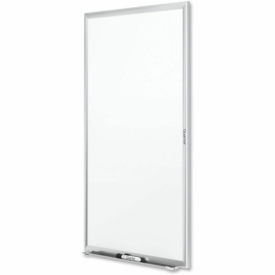 Quartet Classic Whiteboard - 48" (4 ft) Width x 36" (3 ft) Height - White Melamine Surface - Silver Aluminum Frame - Hor