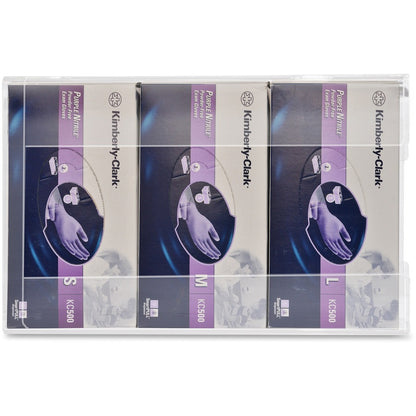 Kantek Single Glove Box Dispenser - 5.3" Height x 10.3" Width x 3.8" Depth - Acrylic - Clear - 1 Each