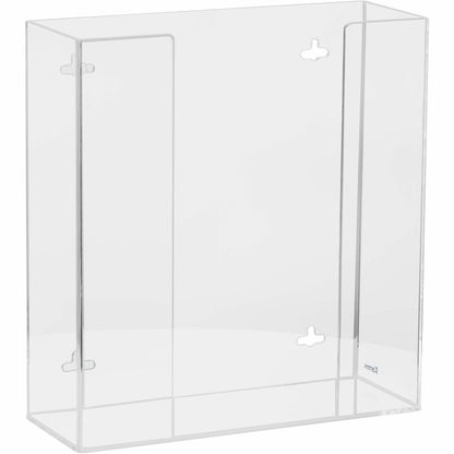 Kantek Double Glove Box Dispenser - 10.7" Height x 10.3" Width x 3.8" Depth - Acrylic - Clear - 1 Each