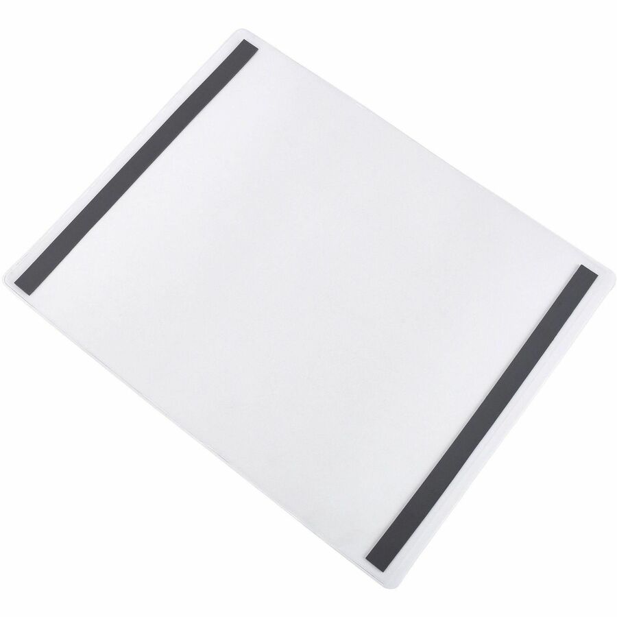 Tatco Vinyl File Pocket - 9" x 12" - Vinyl - Clear - Magnetic Backing - 25 / Box
