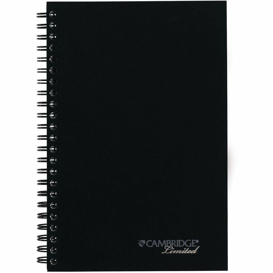 Cambridge Limited Business Notebooks - 80 Sheets - Wire Bound - College Ruled Front Ruling - 0.28" Ruled - 20 lb Basis W