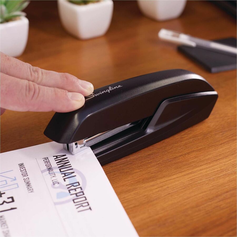 Swingline Eco Version Standard Stapler - Staples Upto 15 Sheet of 20lb Paper - Holds Upto 210 Staple - Full Strip - Stap