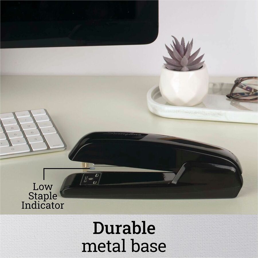 Swingline Durable Desk Stapler - Staples Upto 20 Sheet of 20lb Paper - Holds Upto 210 Staple - Full Strip - Staple Size: