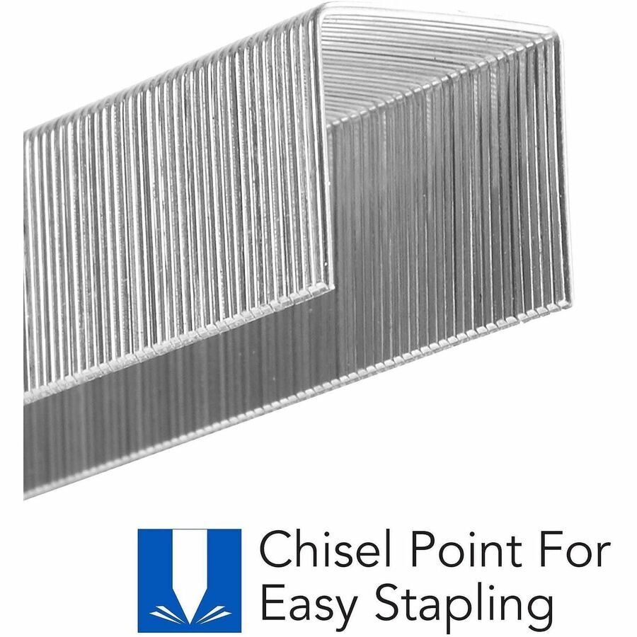 Swingline Staples - Heavy Duty - 1/2" Leg - Holds 90 Sheet(s) - for Paper - Heavy Duty, Chisel Point - 100 Per Strip - 5