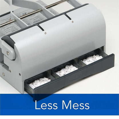 Swingline Manual Punch - 3 Punch Head(s) - 160 Sheet - 9/32" , 11/32" Punch Size - Metal - Gray