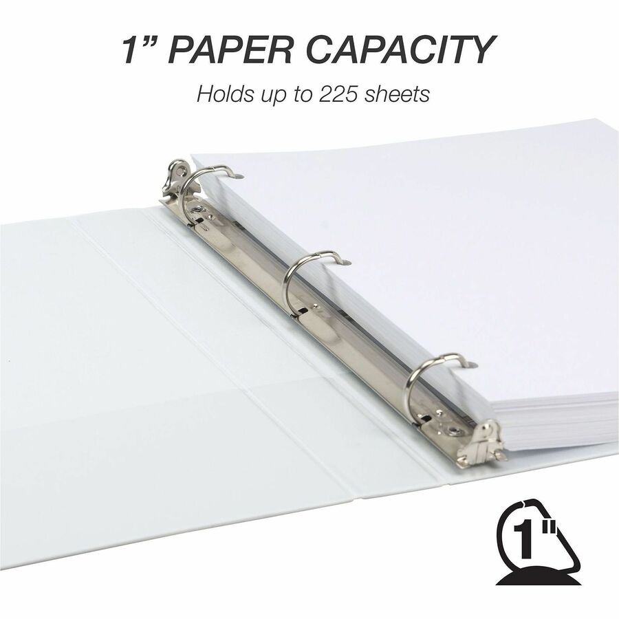 Samsill Insertable D-Ring Binder - 1" Binder Capacity - Letter - 8 1/2" x 11" Sheet Size - 250 Sheet Capacity - 3 Ring -