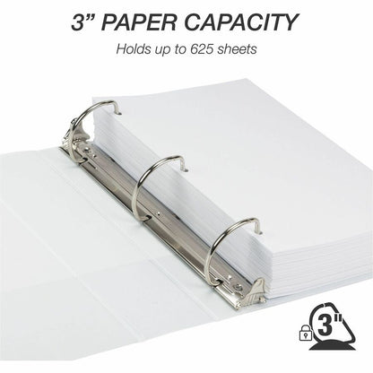 Samsill Insertable D-Ring Binder - 3" Binder Capacity - Letter - 8 1/2" x 11" Sheet Size - 650 Sheet Capacity - 3 Ring -