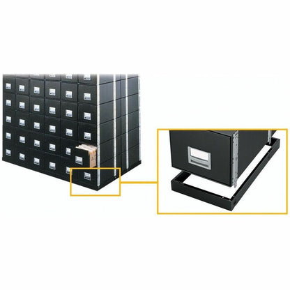 Bankers Box Metal Base File Storage Box - 16.88" Width x 25.38" Depth x 2.50" Height - Metal - Black - 1 Each