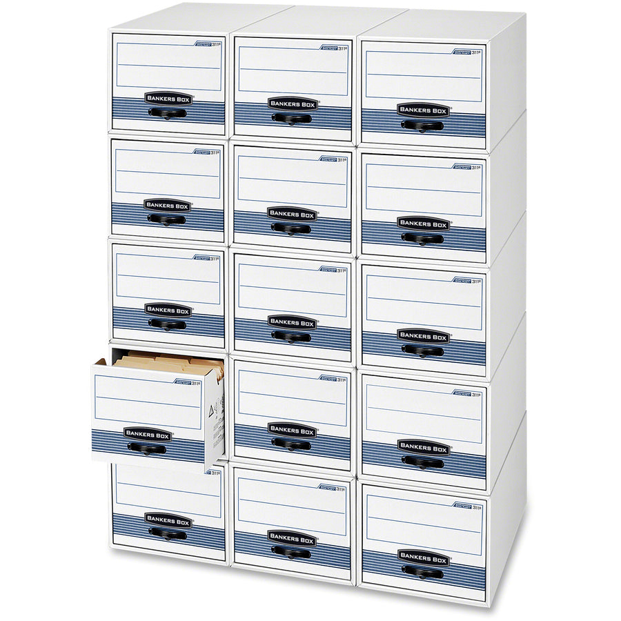 Bankers Box Stor/Drawer Steel Plus Letter-size File Storage Boxes - Internal Dimensions: 12.50" Width x 23.25" Depth x 1