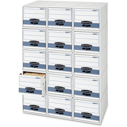 Bankers Box Stor/Drawer Steel Plus Letter-size File Storage Boxes - Internal Dimensions: 12.50" Width x 23.25" Depth x 1