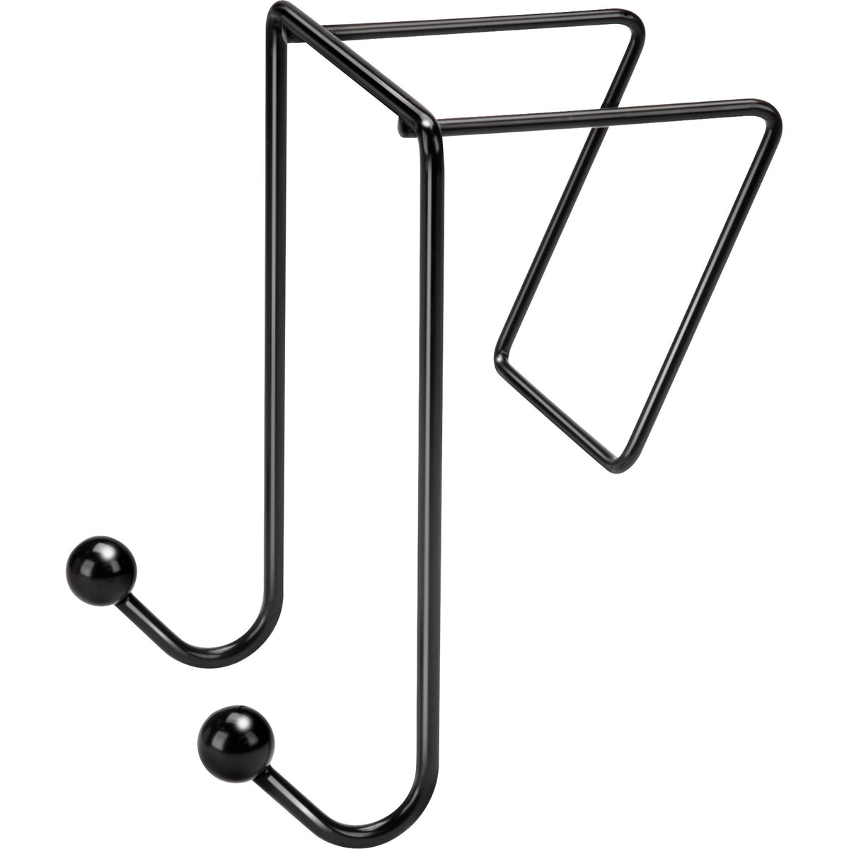Fellowes Wire Partition Additions Double Coat Hook - 2 Hooks - 6" Height x 4" Width - for Coat, Umbrella, Sweater, Wall 