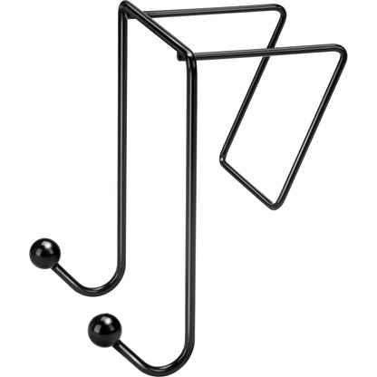 Fellowes Wire Partition Additions Double Coat Hook - 2 Hooks - 6" Height x 4" Width - for Coat, Umbrella, Sweater, Wall 