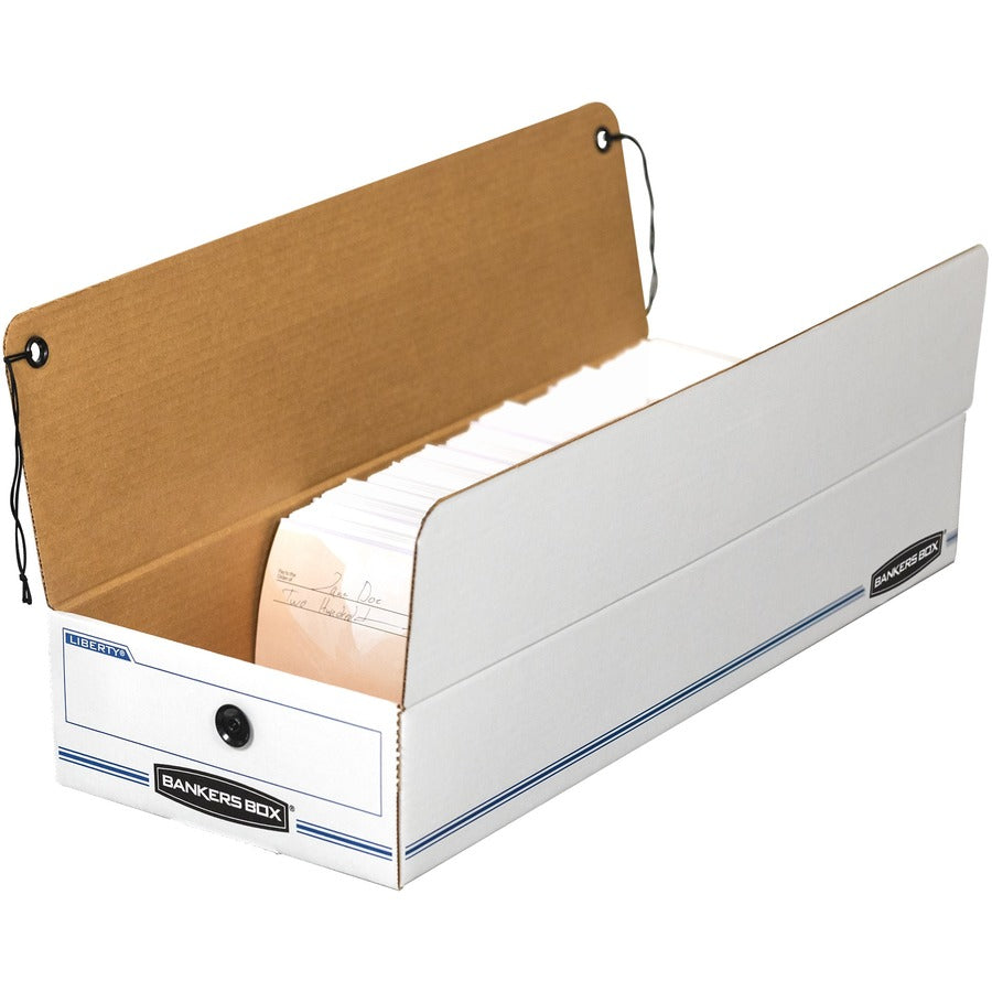 Bankers Box Liberty Check and Form Boxes - Internal Dimensions: 9" Width x 23" Depth x 4" Height - 12 / Carton