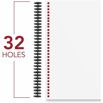GBC ProClick Binding Spines - 0.3" Diameter - 0.31" Maximum Capacity - 45 x Sheet Capacity - For Letter 8 1/2" x 11" She