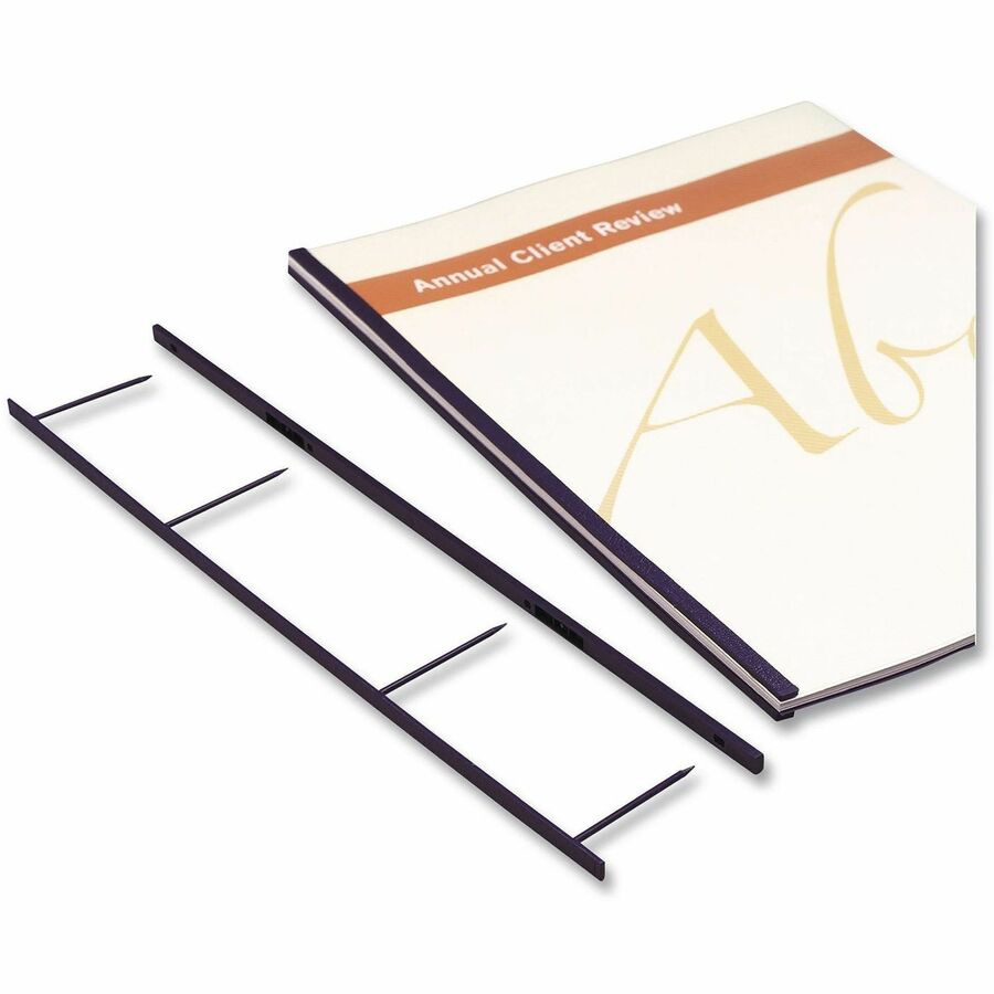 ACCO VeloBind Reclosable 4-pin Binding Spines - 2" Maximum Capacity - 200 x Sheet Capacity - Blue - Plastic - 25 / Pack