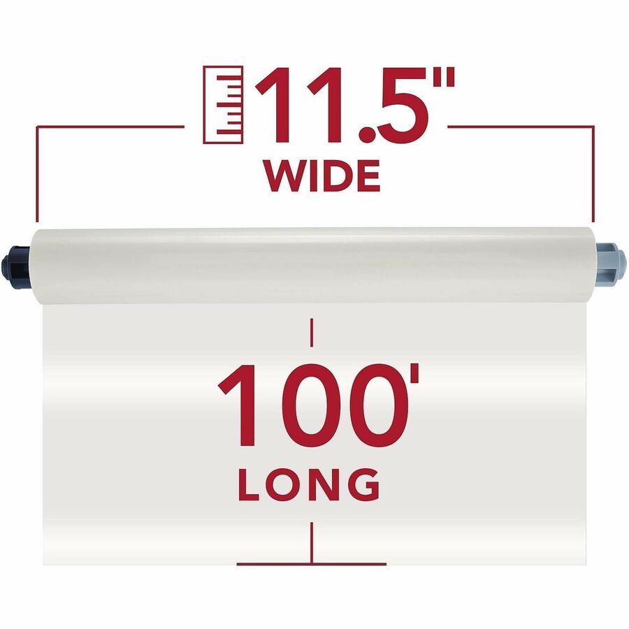 GBC EZ Load Blue End Cap Laminating Roll Film - Laminating Pouch/Sheet Size: 12" Width x 300 ft Length x 1.70 mil Thickn