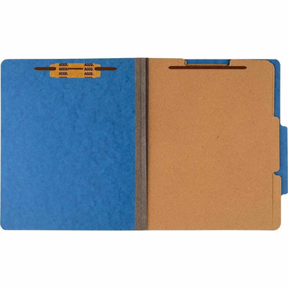 ACCO Letter Classification Folder - 3" Folder Capacity - 8 1/2" x 11" - 6 Fastener - 1" Fastener Capacity - 2 Divider - 