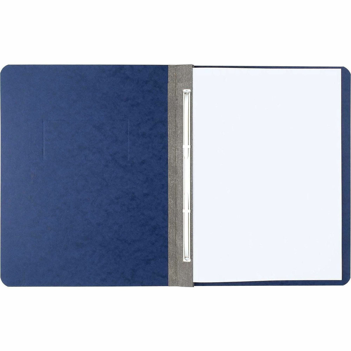 ACCO Presstex Letter Recycled Report Cover - 3" Folder Capacity - 8 1/2" x 11" - 20 pt. - Dark Blue - 60% Recycled - 1 E