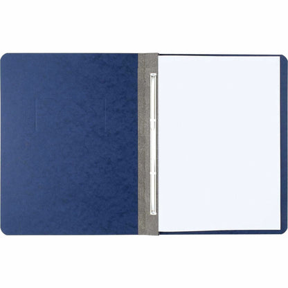 ACCO Presstex Letter Recycled Report Cover - 3" Folder Capacity - 8 1/2" x 11" - 20 pt. - Dark Blue - 60% Recycled - 1 E