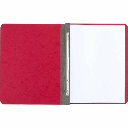 ACCO Presstex Letter Recycled Report Cover - 3" Folder Capacity - 8 1/2" x 11" - 20 pt. - Executive Red - 60% Recycled -