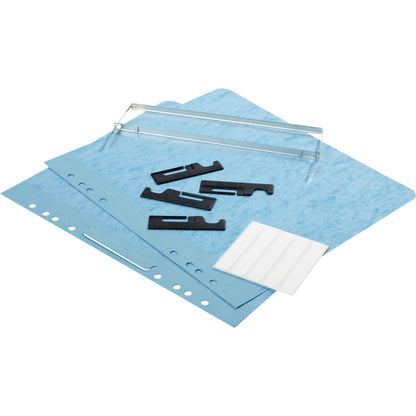 ACCO Presstex Letter Recycled Report Cover - 2" Folder Capacity - 8 1/2" x 11" - 20 pt. - Tyvek, Presstex - Light Blue -