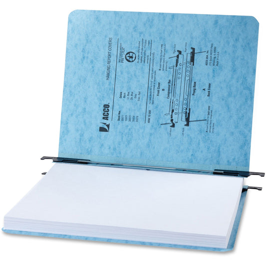 ACCO Presstex Letter Recycled Report Cover - 2" Folder Capacity - 8 1/2" x 11" - 20 pt. - Tyvek, Presstex - Light Blue -
