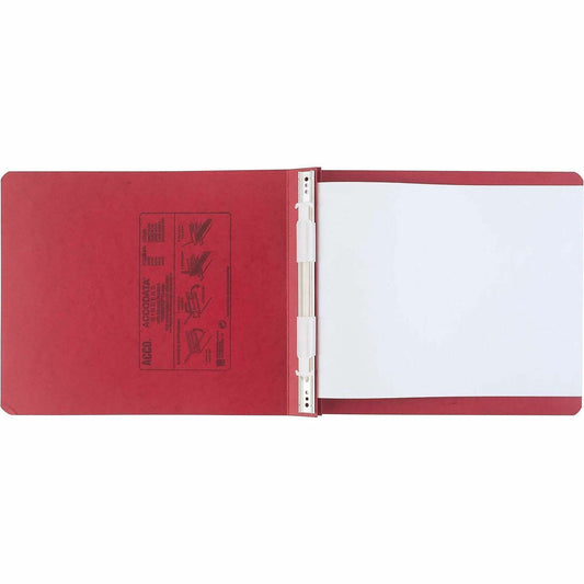 ACCO PRESSTEX Unburst Sheet Covers - 6" Binder Capacity - 9 1/2" x 11" Sheet Size - Executive Red - Recycled - 1 Each