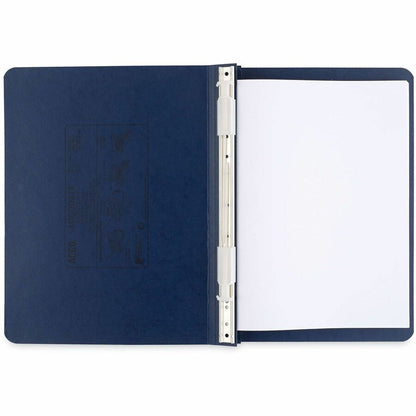 ACCO Presstex Hanging Data Binder - 6" Binder Capacity - 8 1/2" x 12" Sheet Size - Fastener: Post - Presstex - Dark Blue