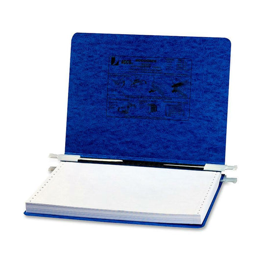 ACCO Presstex Hanging Data Binder - 6" Binder Capacity - 8 1/2" x 12" Sheet Size - Fastener: Post - Presstex - Dark Blue