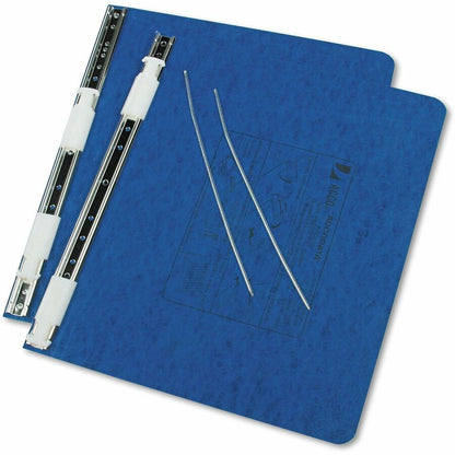 ACCO Presstex Hanging Data Binder - 6" Binder Capacity - 8 1/2" x 12" Sheet Size - Fastener: Post - Presstex - Dark Blue
