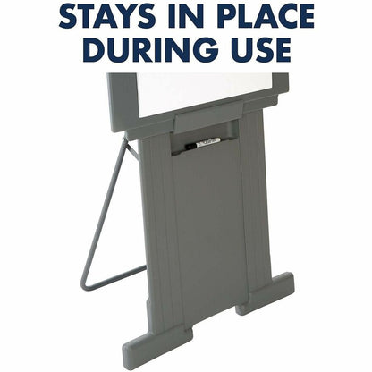 Quartet DuraMax Presentation Easel - 72" Height - Plastic - Gray - 1 Each