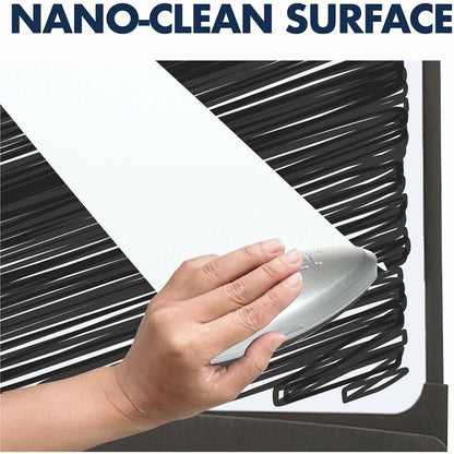 Quartet Standard Nano-Clean Magnetic Presentation Easel - 27" (2.2 ft) Width x 35" (2.9 ft) Height - White Painted Steel