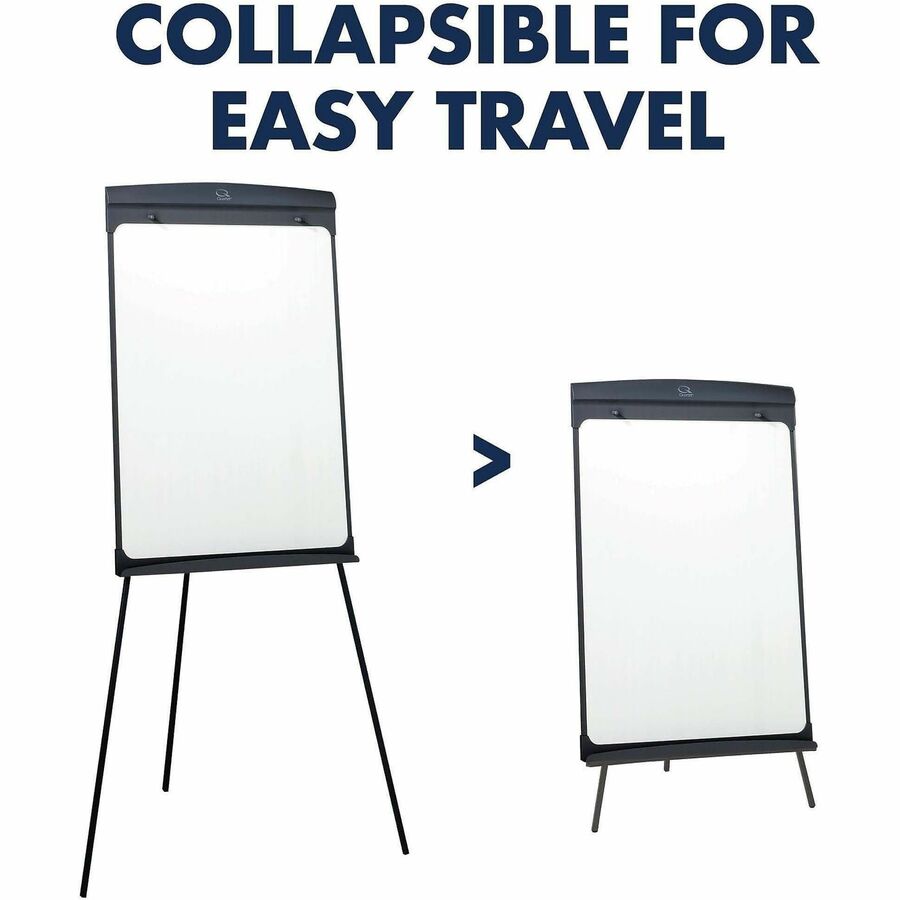 Quartet Standard Nano-Clean Magnetic Presentation Easel - 27" (2.2 ft) Width x 35" (2.9 ft) Height - White Painted Steel