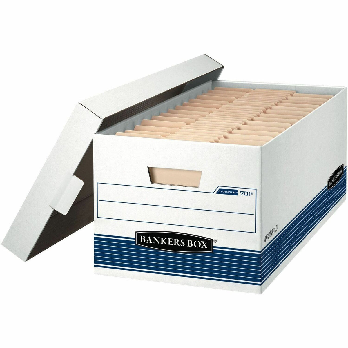 Bankers Box STOR/FILE Storage Box - Internal Dimensions: 12" Width x 24" Depth x 10" Height - 12 / Carton